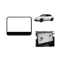 Tesla Model Y Standart Ve Juniper Uyumlu Multimedya Ön Ekran Kenar Koruyucu Silikon Çerçeve Trim 1 Adet Siyah Cn
