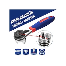 Workpro Wp272063 7-22mm Cr-v Profesyonel Ayarlanabilir 200mm Cırcır Anahtar