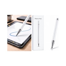 16 E Uyumlu Dokunmatik Stylus Kalem Disk Uçlu Hassas Beyaz Tablet Telefon Çizim Kalemi