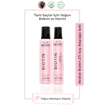 Redist Biotin Bakım + Şekillendirme Köpük Seti / İnce Telli Ve Hacimsiz Saçlar