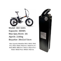 Ortec Rks Elektrikli Bisiklet Bataryası 36v 10ah Diğer