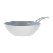 Madame Coco Nano Seramik Wok Tava - Beyaz/antrasit - 28 Cm Çok Renkli