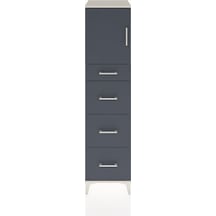 Hyperion Dolap Tek Raflı 4 Çekmeceli Tek Kapaklı 44x44x182 Ay... Aytaşı