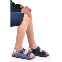 Kiko Şb 2330-39 Orto Pedik Erkek Çocuk Sandalet Terlik Lacivert - (546355184)