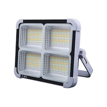 200w Taşınabilir Şarjlı Solar Projektör Beyaz Ct-4698