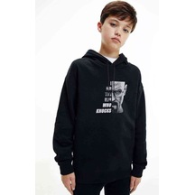 Tshirthane Breaking Bad Dizi Film Baskılı Unisex Çocuk Kapüşonlu Siyah Sweat Siyah