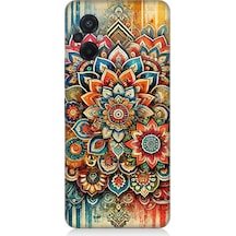 Xiaomi Poco M5 Uyumlu Mistik Mandala Deseni Ruhu Desenli Silikon Kılıf Çok Renkli