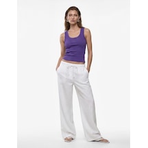 Koton Pamuklu U Yaka Slim Fit Atlet Mor 6sak10269ek
