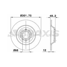 Audi A6 C5 Arka Fren Diski 2002-2004 Braxıs Ae0214 2adettir