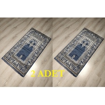 2 Adet Halı Sarayı Sihir Namazlık Seccade Nm012  Gri 60X115Cm