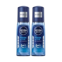 Nıvea Men Erkek Pump Sprey Deodorant Fresh Active Ter Ve Ter Kokusuna Karşı 48 Saat Deodorant Koruması 75mlx2