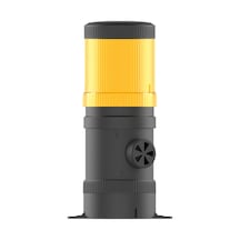 Mesan Ø70 1 Kat Işıklı Kolon Yanıp Sönen Ampul Buzzer Taban Montaj Turuncu 24vdc Ms 410.3.24vdc