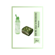 500 Ml Eco Şişe Ve Beslenme Kutusu Yeşil