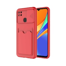 Subutu Redmi 9c Kılıf Sbt Kartix Kapak - Kırmızı Kırmızı