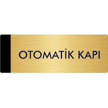 Metal Yönlendirme Levhası, Departman Kapı Isimliği Otomatik Kapı 10x20 Cm Altın Renk