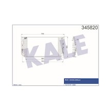 Kale 345820 Klima Radyatörü Toyota Corolla Ae101 9297 692 342 20 88460-12460