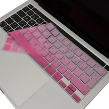 Macbook UyumluKlavye Koruyucu Arapça A2338 M1 M2 13 İnç A2251 A2289 A2141 16 İnç Uk Iso Ters L Enter Silikon Keyboard Cover Touch Bar Pembe 79817216