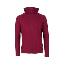 2as Selenge Fermuarlı Kapşonlu Sweat Bordo 001