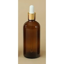 100 Cc Cam Damlalıklı Amber Şişe 100 Cc 100ml X 6 Adet / Ecza Şişesi / Dropper Şişe