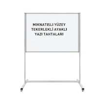 Yazı Tahtası Brifing Mobil 360 Dönerli Çelik Emaye 90x120 Pan 531 Karışık