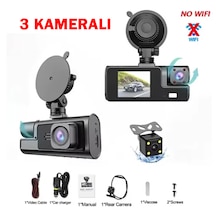 3 Kameralı 1080p Fullhd Ekranlı Geri Görüş Kameralı Araç Kamerası