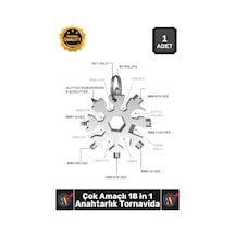 Tornavida Kompakt Taşınabilir Anahtarlık Edc Tamir Aleti Çok Amaç Kar Tanesi Tornavida Seti 18 İn 1 Çok Renkli