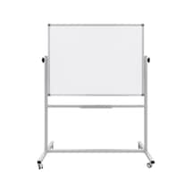 Tr Ayaklı Yazı Tahtası Mobil Çift Taraflı Tekerlekli 360 Dönerli Laminant 90x120 Cm - Beyaz Genel