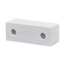 Masa Sandalye Mobilya Koltuk Ayak Yükseltici Ağaç Takoz 4'lü Set Boy  3 CM En 8 CMBeyaz