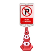 Trafik Park Yapılmaz Logolu Çift Yönlü Dikdörtgen Reklam Dubası M