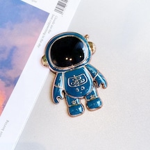 Koyu Yeşil Evrensel Tutucu Sevimli 3d Astronot Kickstand Standı Masası Braketi Cep Telefonu Arka Durumda