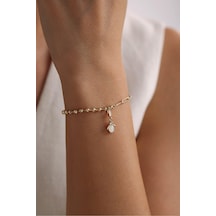 Gianfranco Opal Taşlı Penguen Charm Bileklik Altın Sarı Altın