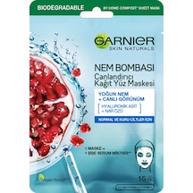 2 Adet Garnier Nem Bombası Canlandırıcı Kağıt Yüz Maskesi