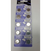 Komax AG8 LR55 LR1121 391A Alkalin Düğme Pil 10'lu