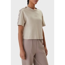 Guess Bayan T Shirt V3rı08 I3z14 G1ca Bej Bej
