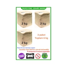 Seramik Hamuru Kil Çamuru, Doğal Oyun Hamuru 3 Adet 2 Kg Toplam 6 Kg