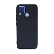 Realme C15 Kılıf Nano İçi Kadife Silikon - Lacivert -