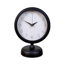 Tr Pure Black 25 X 20 Cm Metal Modern Masa Saati Genel