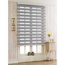 Gri Stor Zebra Perde Oygusuz Gri