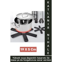 Yüksek Isıya Dayanıklı Kaymaz Yapışmaz Tencere Tava Masa Tezgaha Zarar Vermez Katlanabilir Nihale Diğer