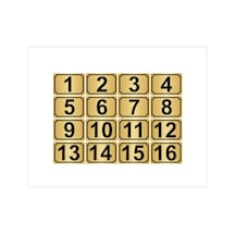 Metal Kapı,Masa,Dolap Numarası 5Cmx7Cm 16 Adet (1…16) (429037448)