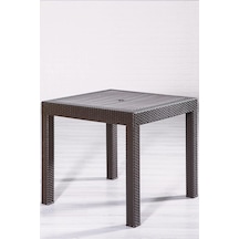 Tr Rattan 80x80 Camsız Kahve Masa - Bahçe&balkon&teras Diğer