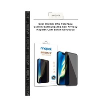 Özel Üretim Ofis Telefonu Gizlilik Samsung  Uyumlu A51 Eco Privacy Hayalet Cam Ekran Koruyucu
