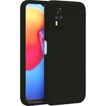 Uryport Vivo Y53s Kılıf Nano İçi Kadife Silikon - Siyah