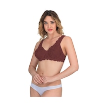 Bordo Mı Emay 178 B Balenli Dantelli Sütyen Bordo