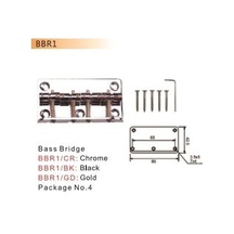 Valencia Bbr1bk Bas Gitar Köprüsü Siyah Dr. Parts 4 Telli - 80mm - Modern