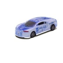Oyuncak Polis Arabası Bugatti Işıklı Sesli Sürtmeli 15 Cm