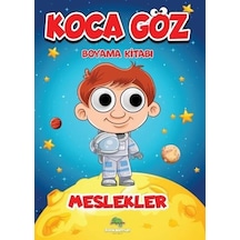 Koca Göz Boyama Kitabı - Meslekler- Bookalemun Yayınları