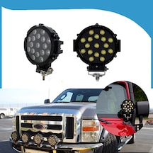 Off Road Sis Lambası 17 Ledli 51 Watt Siyah 4x4 Yayıcı Sis Farı