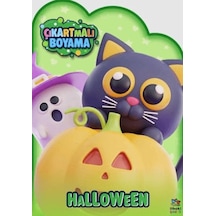 Halloween Zamanı - Çıkartmalı Boyama Kitabı - Ezjı-730448