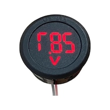 Yuvarlak Dc 4-100v Voltmetre - Karavan Ve Motosiklet Uygun